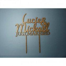 CAKE TOPPER MARIAGE, JUST...