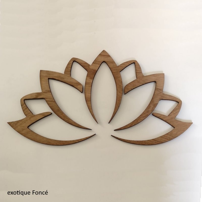 Fleur de Lotus Bois - D&eacute;coration Murale