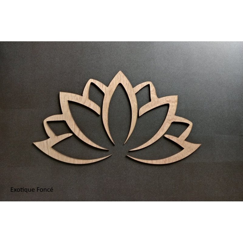 Fleur de Lotus Bois - D&eacute;coration Murale