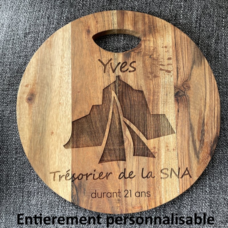 Entièrement personnalisée, Planche en Acacia, gravée avec votre photo ou votre image, planche apéritif, charcuterie, fromage