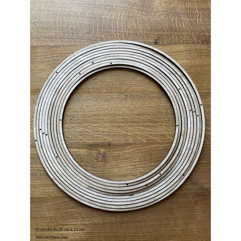 Lot de 12 cercles pour plan de table suspendu
