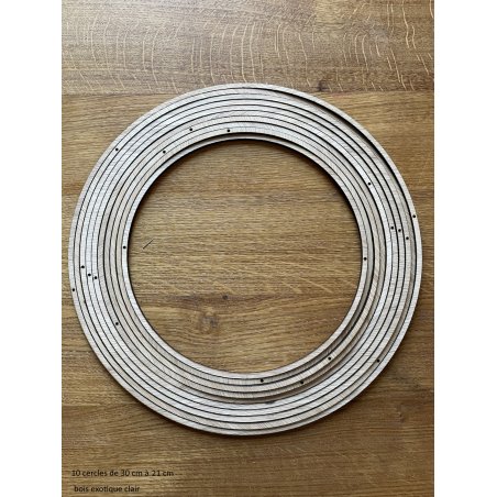 Lot de 12 cercles pour plan de table suspendu