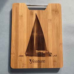 Planche en Bambou personnalisée - Gravure à partir de votre dessin ou photo - 32.5x25 cm