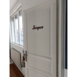 Grand Prénom en bois, police Adèle. à partir de :