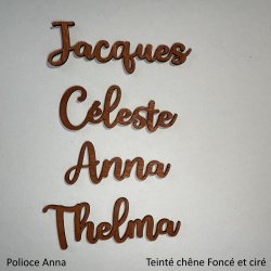 Grand Prénom en bois, police Anna. à partir de :