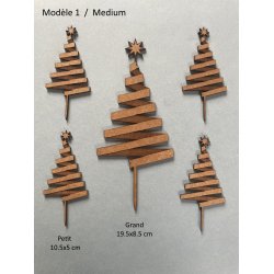 Sapin de Noël -  Cake Topper - décoration de gâteau.