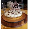 Cake Topper Bonne Année , en bois medium  peint