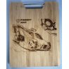 Planche en Bambou personnalisée - Gravure à partir de votre dessin ou photo - 32.5x25 cm