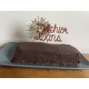 Cake Topper Anniversaire Feu d'artifice avec le prénom et l'âge, en bois medium  peint