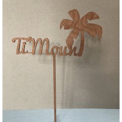 Nom de table Doublement Personnalisé avec le dessin de votre choix, sur pic