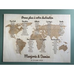 Panneau Plan de Table Carte...