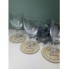 Sous Verre 3 personnalisations : nom des mariés, date du mariage et prénom de l'invité (modèle Clem)