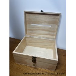 Urne Rectangulaire Gravée Personnalisée – 27 × 20 × 13,5 CM