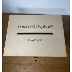 Urne  gravée personnalisée Rectangulaire 27x20x13.5 cm