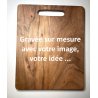 Entièrement Personnalisée, en Acacia, 32x25 cm, planche à découper gravée , de présentation, apéritif, charcuterie, fromage