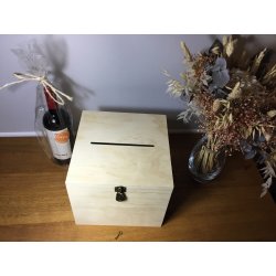 Urne Cube gravée personnalisée  25x25x22 cm