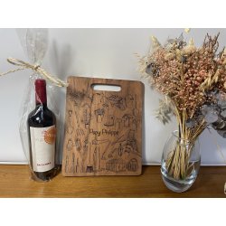 Au prénom de votre Jardinier préféré, planche de présentation, apéritif, charcuterie, fromage.