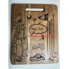 Planche en Acacia personnalisée - Cadeau Papa / Papy - Golf