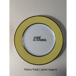 Prénom en couleur, marque place