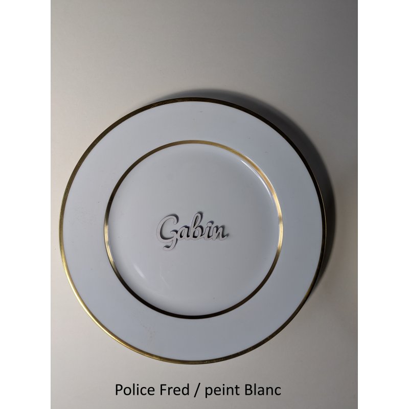 Prénom en couleur, marque place