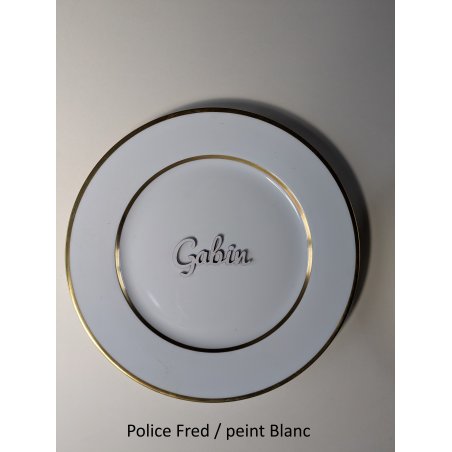 Prénom en couleur, marque place