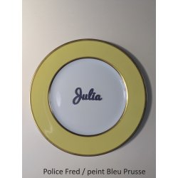 Prénom en couleur, marque place