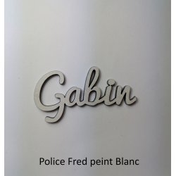 Prénom en couleur, marque place