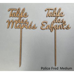 Nom de Table des Mariés ou...