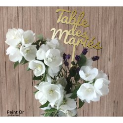 Nom de Table des Mariés ou Enfants, de Couleur, sur Pic