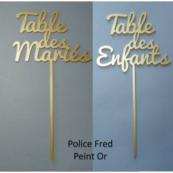 Nom de Table des Mariés ou...