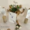 Numéro en Lettres, en bois, sur pic