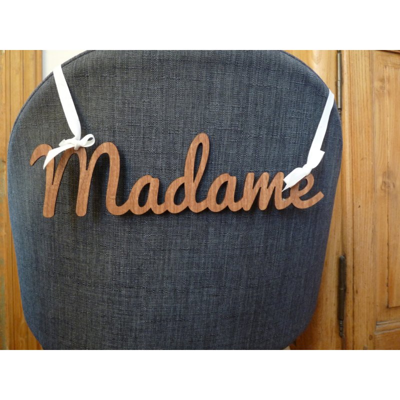 M et Mme - Mr and Mrs - Monsieur et Madame - D?�coration de chaises pour les Mari?�s - Mariage.