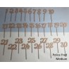 Numéro en Chiffre, en bois, sur pic
