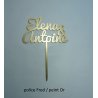 Cake Topper Mariage, de Couleur