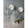 Marque VERRE  Ligne et Pointillé en bois gravé.