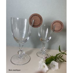 Marque VERRE  Ligne et Pointillé en bois gravé.