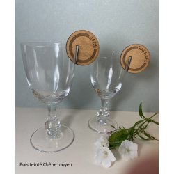 Marque VERRE  Ligne et Pointillé en bois gravé.