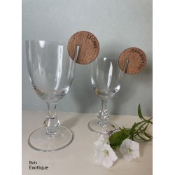 Marque VERRE  Ligne et Pointillé en bois gravé.