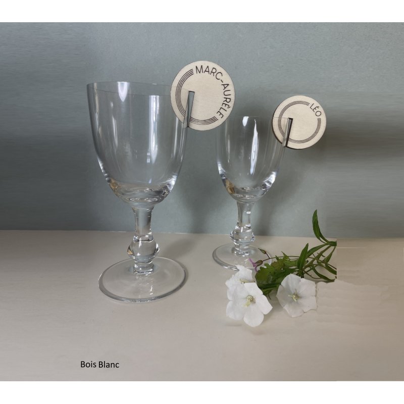 Marque VERRE  Ligne et Pointillé en bois gravé.