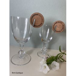 Marque VERRE  Ligne et Pointillé en bois gravé.