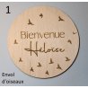 Carte de Bienvenue + nom de bébé / Envol d'oiseaux
