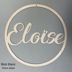 Couronne avec Un prénom, Bois