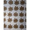 Feuille,  Marque Place en bois gravé.