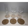 Sous Verre  2 personnalisations : nom des mariés et date du mariage (modèle Clem)