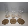 Sous Verre  2 personnalisations : nom des mariés et date du mariage (modèle Clem)