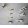 une Etiquette pour plan de table suspendu