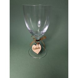 Marque VERRE  en bois gravé.
