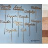 Nom de table Personnalisé, en Bois, sur Pic.