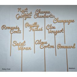 Nom de table Personnalisé, en Bois, sur Pic.
