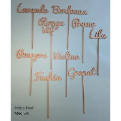 Nom de table Personnalisé, en Bois, sur Pic.